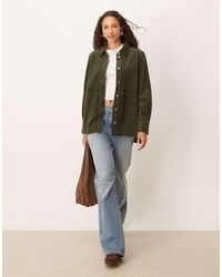 Jdy - Relaxed Fit Cord Shacket - Lyst