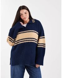 ONLY - Stripes Knitted Polo - Lyst