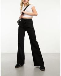 & Other Stories - High Waist Flared Leg Jeans With Button Front Detail And Patch Pockets - Lyst