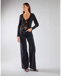 Glamorous - High-Waisted Wide-Leg Jeans - Lyst