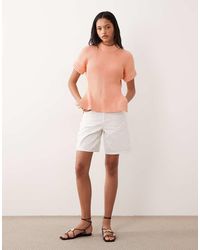 ASOS - Stuffed Neck Short Sleeved Knitted Split Side Tank - Lyst