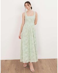 Maya - Floral Lace Drop Waist Midaxi Dress - Lyst