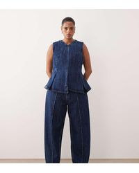ARRANGE - Curve Clover Front Seam Detail Jeans - Lyst