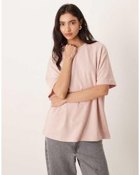 ASOS - Oversized T-Shirt Van Jersey Met Textuur - Lyst