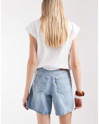 Levi's - High Waist baggy Denim Shorts - Lyst