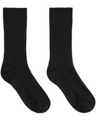 Oysho - Cashmere 15% Ribbed Modal Blend Socks - Lyst