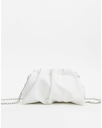 Bershka Ruched Small Bag - White