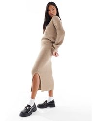 Vero Moda - Fluffy Midi Skirt Co-ord - Lyst