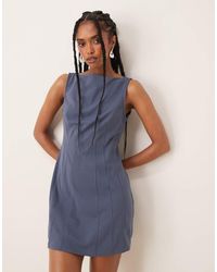 ASOS - Sleeveless Seam Detail Mini Dress - Lyst