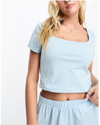 ASOS - – mix & match – pyjama-t-shirt aus baumwolle - Lyst