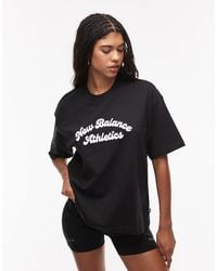 New Balance - – linear heritage – oversize-t-shirt - Lyst