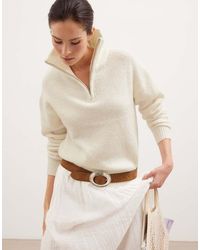 NA-KD - Wool Blend Zipper Sweater - Lyst