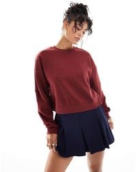 Miss Selfridge - Cropped Sweatshirt - Lyst