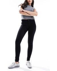 ONLY - Vaqueros Pitillo Negros De Corte Estándar Royal De - Lyst