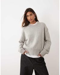 ASOS - Relaxed Jumper With Side Split Detail - Lyst