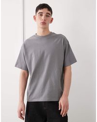 Weekday - Boxy Oversized Fit Heavyweight Jersey T-shirt - Lyst
