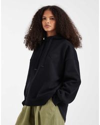 AllSaints - Sudadera Negra Con Capucha Y Detalle Bordado Lovers - Lyst