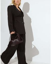 NA-KD - Wide High Waist Suit Trouser - Lyst