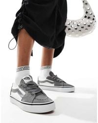 Vans - Sk8-Low Two Tone Trainers Pewter And - Lyst