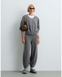 Oysho - Cashmere 100% Cocoon Knit Trousers - Lyst