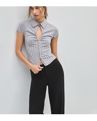 Stradivarius - Tall Smart Slim Fit Straight-leg Trousers - Lyst