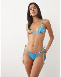 ASOS - Harper Frill Tie Side Bikini Bottom - Lyst