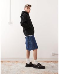 Obey - Easy - short en jean style charpentier - taupe délavé clair - Lyst