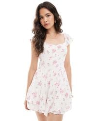 Hollister - Strapless Mini Dress - Lyst