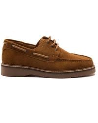 Thomas Crick - 'Triggs' Suede Casual Lace-Up Boat Shoes - Lyst