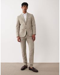 SELECTED - – slim-fit-hose aus leinenmix - Lyst