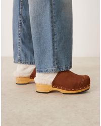 Free People - Oak Cozy Clog Mules - Lyst