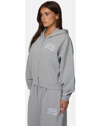 Good For Nothing - Baggy Zip Hoodie With Embroidered Logo - Lyst
