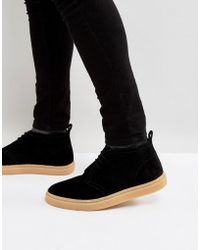 fred perry suede boots mens