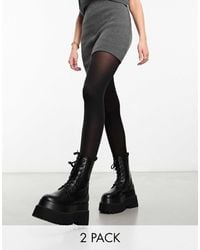 Vero Moda - 40 Denier 2 Pack Tights - Lyst