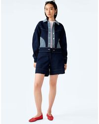 OMNES - Jackets Timmy Barrel Sleeve Denim Jacket With Contrast Pockets - Lyst