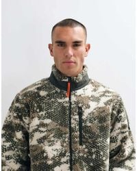 No Problemo - Tree-Like Printed Logo Fleece Jacket - Lyst