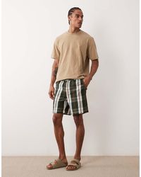 Barbour - Tartan Check Relaxed Shorts - Lyst