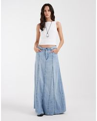 Wrangler - Pleated Maxi Skirt - Lyst