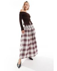 ASOS - Poplin Shirred Waist Maxi Skirt Co Ord - Lyst