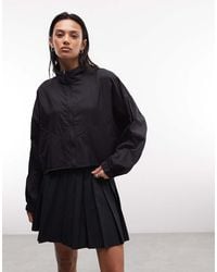 Nike - Funnel Neck Cropped Windrunner Jacket - Lyst