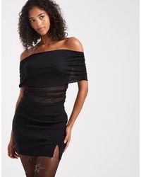 ASOS - Bengaline Mini Rok Met Splitdetail - Lyst