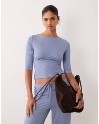 ASOS - Long Sleeve With Tie Detail Top - Lyst