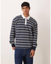 ASOS - Relaxed Fit Rugby Polo Sweatshirt - Lyst