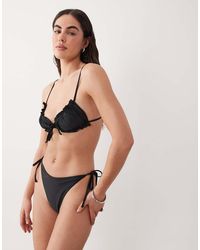 Miss Selfridge - Mix And Match Scrunchie Bikini Top - Lyst