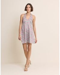 Nobody's Child - Floral Halter Neck Lynette Mini Dress - Lyst