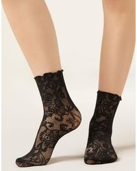 Calzedonia - Floral Lace Socks - Lyst