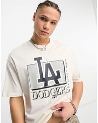 KTZ - La dodgers - t-shirt bianca con logo - Lyst