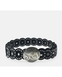 Pull&Bear - Faux Leather Belt With Circles - Lyst