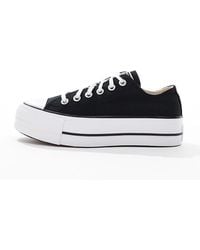 Converse - Chuck Taylor All Star Lift Ox Wide Fit Platform Trainers - Lyst