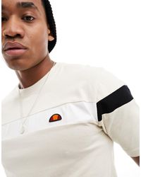 Ellesse - Caserio - t-shirt avec bande sur la poitrine - cassé - Lyst